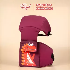 Đai ngồi xe máy cho bé Royal có ĐỠ CỔ an toàn cho bé chống ngủ gật