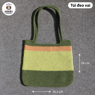 (Đồ Handmade) Túi đeo vai màu Quả Bơ - Quà tặng độc đáo - Darby Handmade