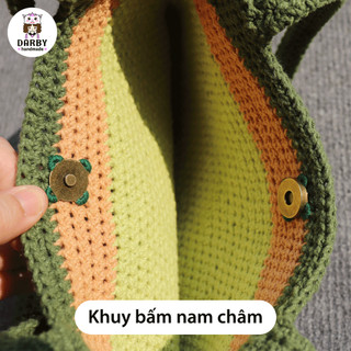 (Đồ Handmade) Túi đeo vai màu Quả Bơ - Quà tặng độc đáo - Darby Handmade