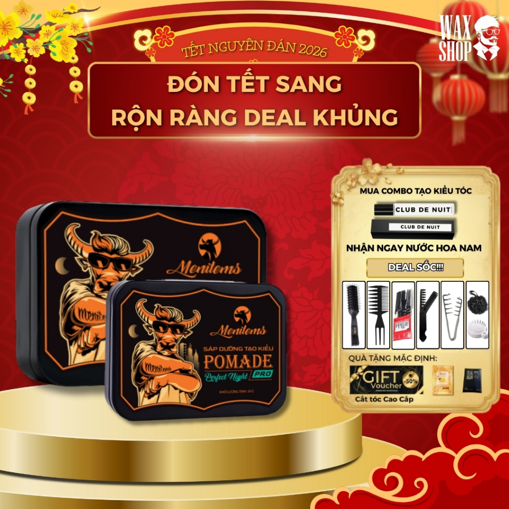 Sáp vuốt tóc nam Menitems Perfect Night chính hãng gel, wax dưỡng tóc ...