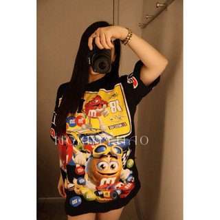 [By.NguyenKimThao] Áo Phông Cotton 100% Kẹo Chocolate M&M Hình In 2 Mặt