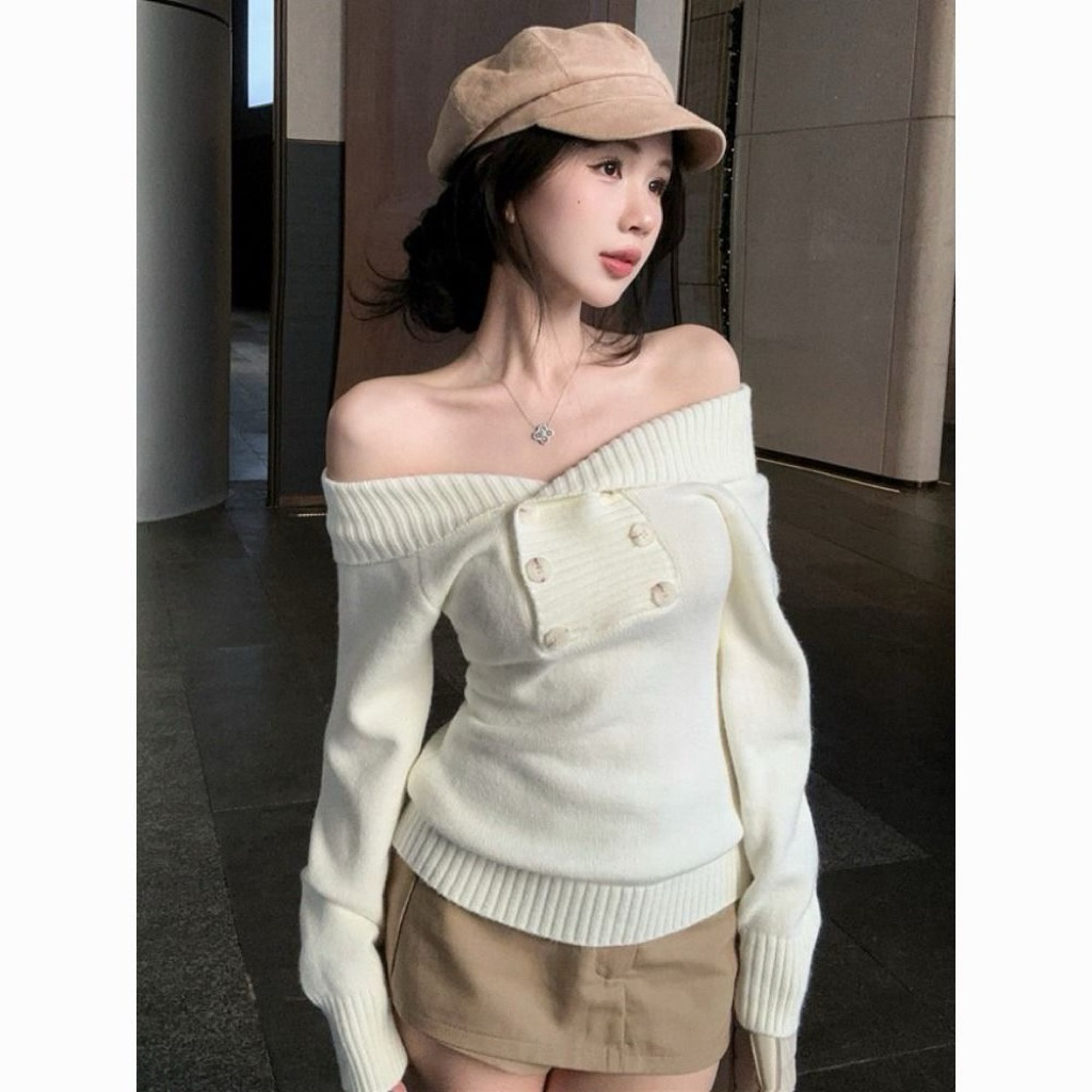 𝑺𝒔𝒖.𝑺𝒕𝒖𝒅𝒊𝒐 [CÓ SẴN]ÁO LEN TRỄ VAI CÚC SIU HOT
