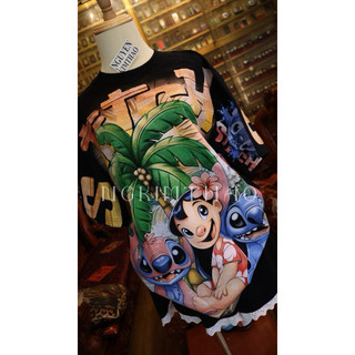 [ẢNH CHÍNH CHỦ SHOP] Áo Thun Thái Loli Stitch Hawai In Full 2 Mặt bh Nguyenkimthao