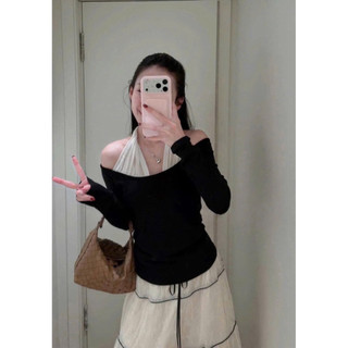 [A0.299] Áo Thiết Kế Thun Zip Phối Xoắn Cổ Siêu Xinh