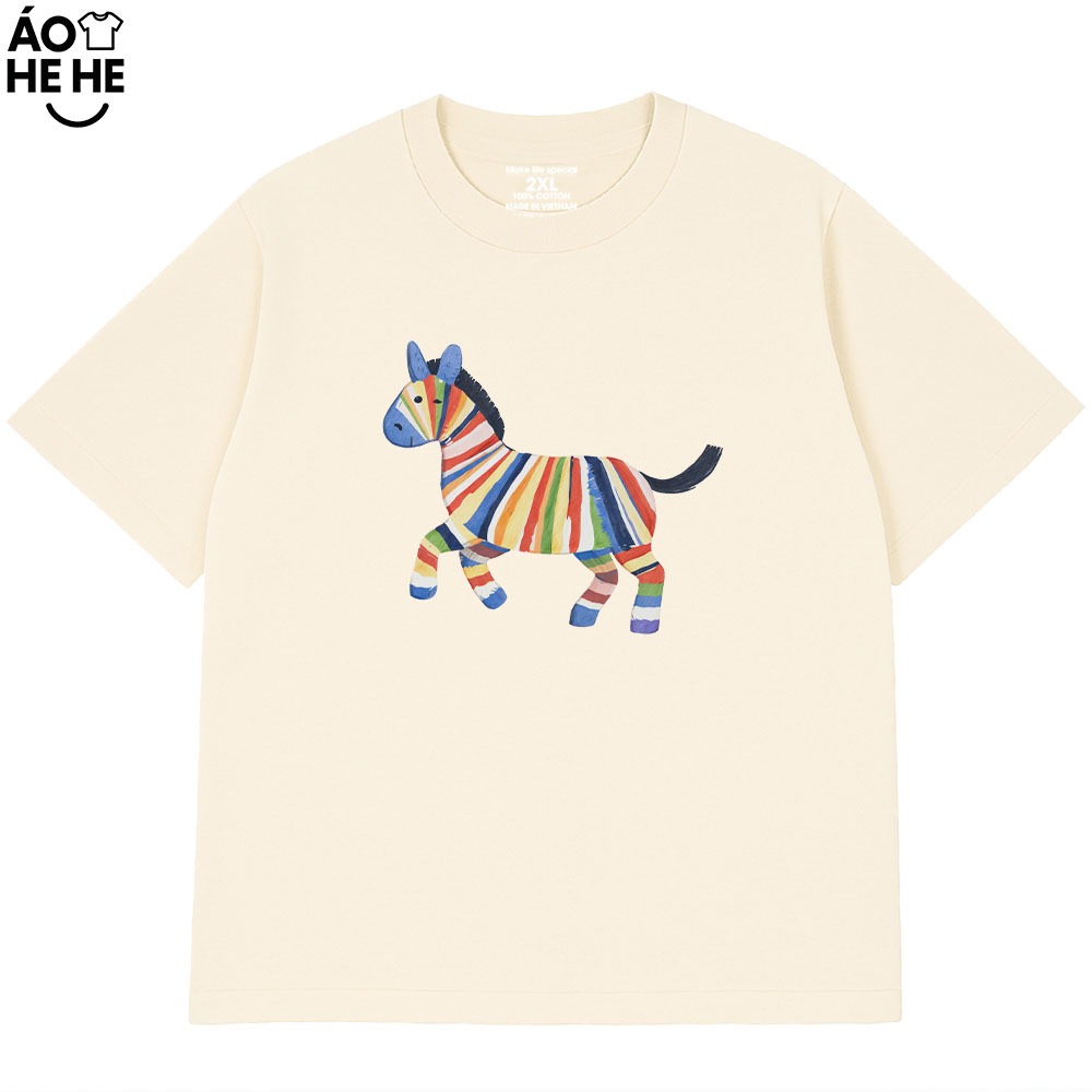 Áo Thun Tết 2026 In Hình Ngựa Giả Thêu Form Rộng Cotton 230gsm In Theo Yêu Cầu