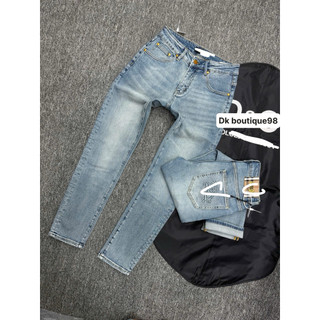 quần bò nam dk boutique màu xanh mài hoạ tiết túi sau điểm nhấn đẹp,chất bò dày dặn mềm co dãn nhẹ phom dáng chuẩn 1:1Sc