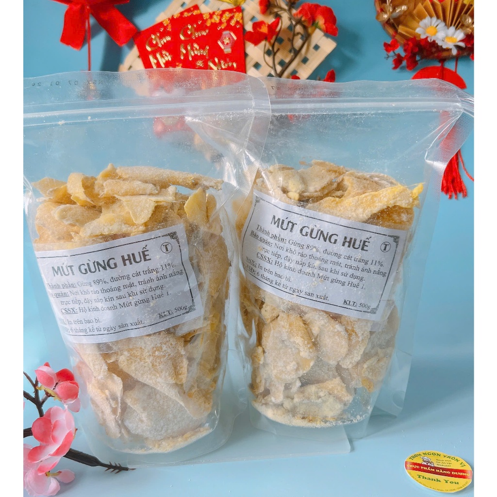 Mứt Gừng Huế Nhà Làm 1Kg/ 500g/ 200g