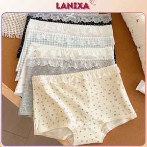 Quần lót nữ cotton cao cấp cạp viền ren sexy sang trọng gợi cảm cạp bo chun co giãn tốt LANIXA L5522