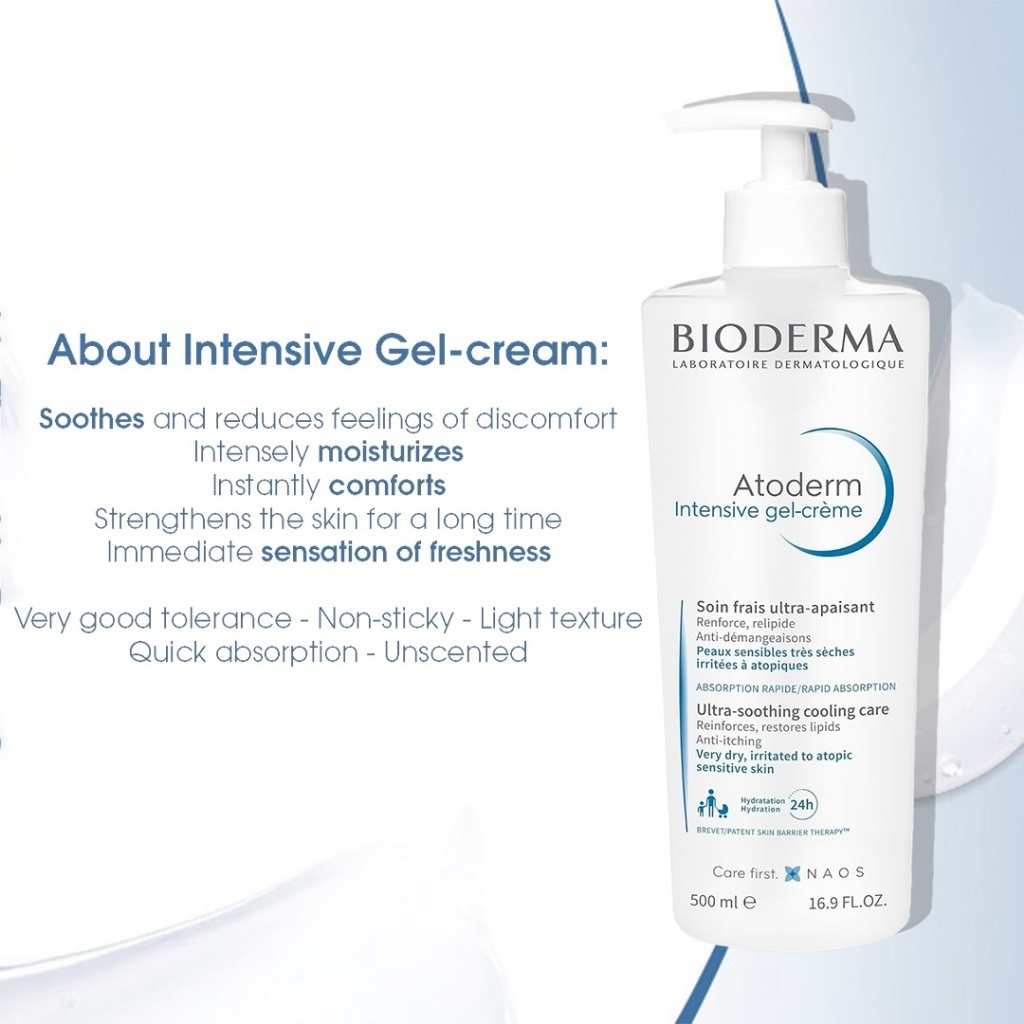Sữa dưỡng thể Bioderma Atoderm Intensive Gel-Creme 500ml