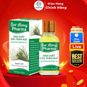 Tinh Dầu Tràm Quê Hương Lọ 30ml Nguyên Chất Hỗ Trợ Giữ Ấm Ngừa Cảm Cúm