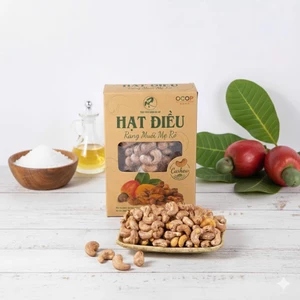 Hạt Điều Rang Muối Mẹ Rô 500gr - Giòn Rụm Thơm Ngon, Đa Dạng Kích Cỡ, Đóng Gói Cẩn Thận