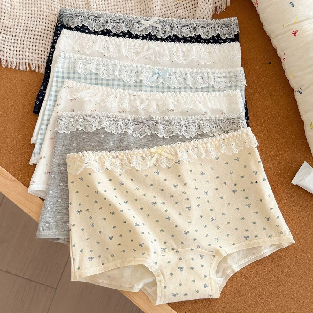 Quần lót nữ cotton cao cấp cạp viền ren sexy sang trọng gợi cảm cạp bo chun co giãn tốt LANIXA L5522