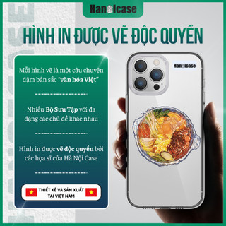 Ốp Lưng Điện Thoại Han icase Cho iPhone 12 13 14 15 16 17 Chống Sốc Và Ố Vàng Nướng Chảo Gang