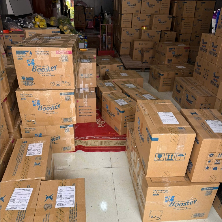 Túi Nước giặt xả Booster hương hoa thiên nhiên túi 3.7- Hãng chính hãng
