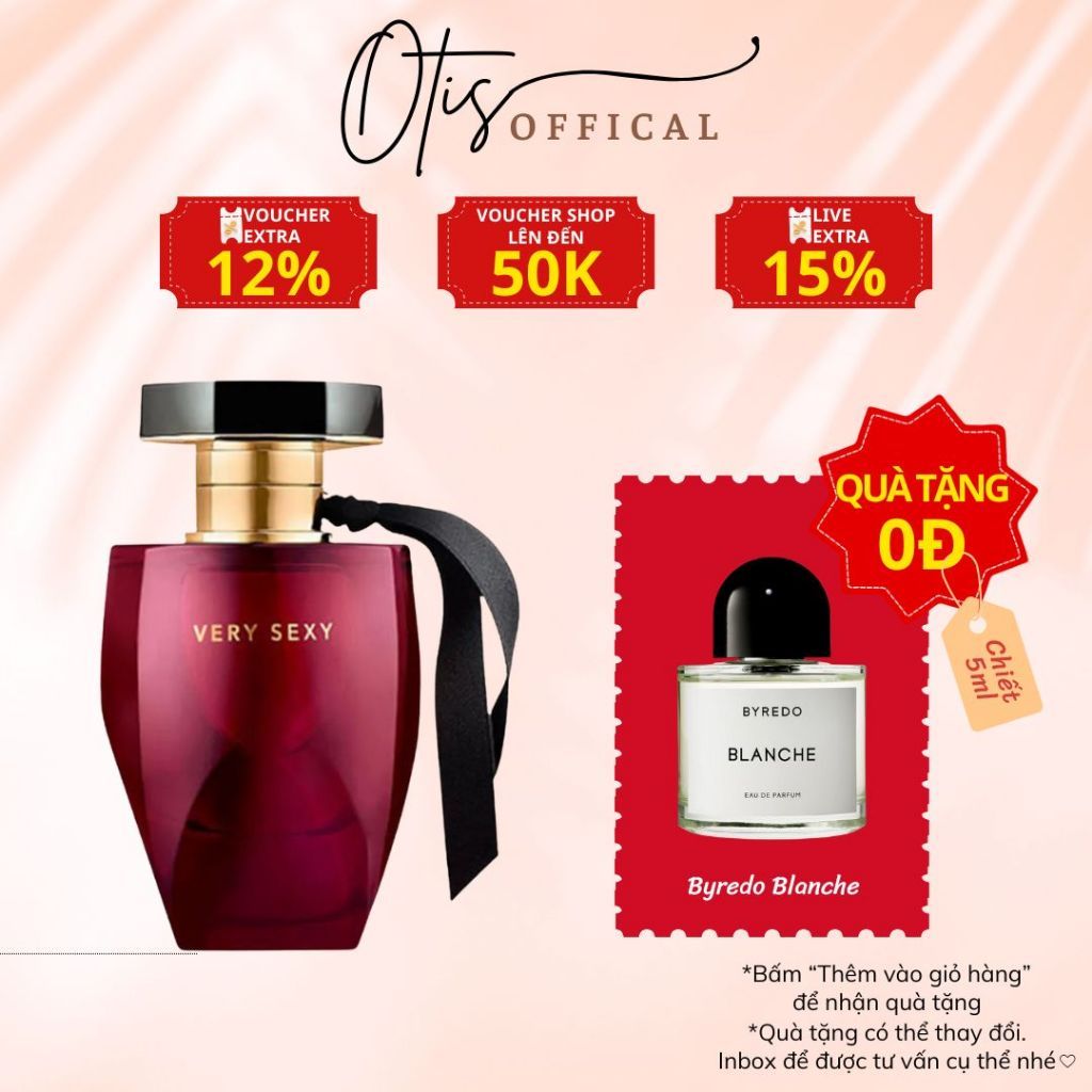 Nước Hoa Chiết 10ml Nữ Victoria’s Secret Very Sexy 2018 Hương Thơm Nữ tính, Gợi cảm, Cuốn hút