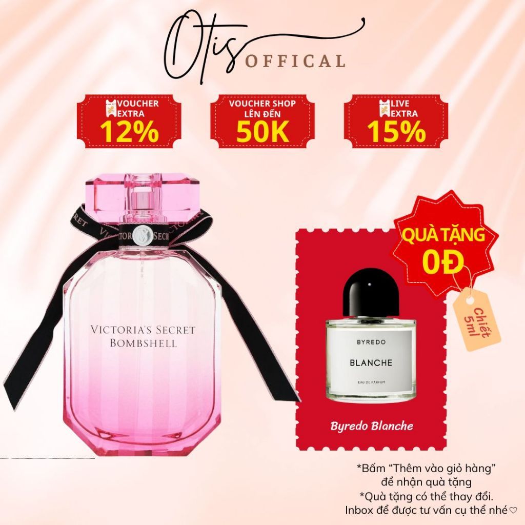 Nước Hoa Chiết 10ml Nữ Victoria's Secret Bombshell Hương Thơm Gợi cảm, Tinh tế, Dễ thương