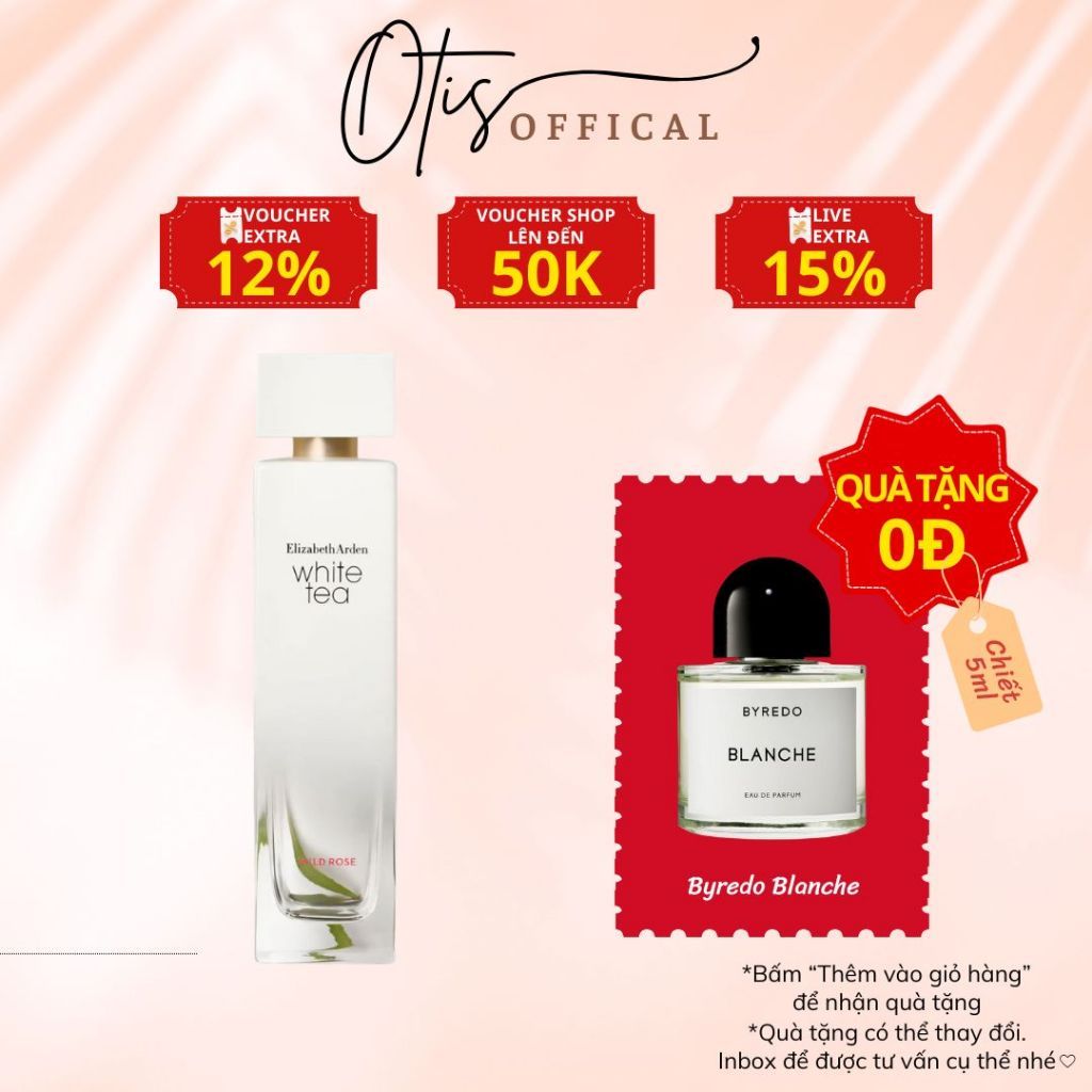 Nước Hoa Chiết 10ml Nữ Elizabeth Arden White Tea Hương Thơm Nữ tính, Tự nhiên, Tươi mát