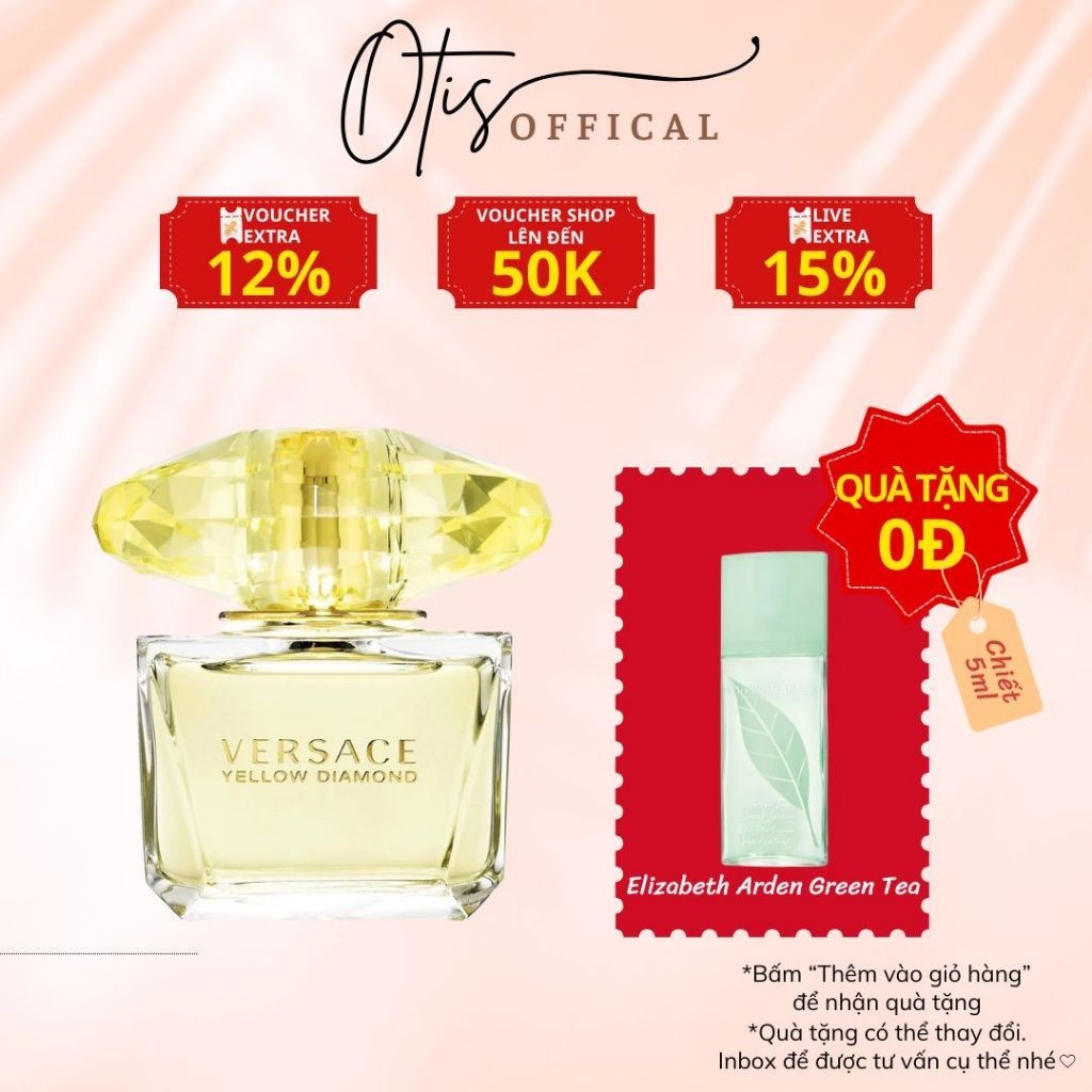 Nước Hoa Chiết 10ml Nữ Versace Yellow Diamond Hương Thơm Sang trọng, Nữ tính, Tươi mát