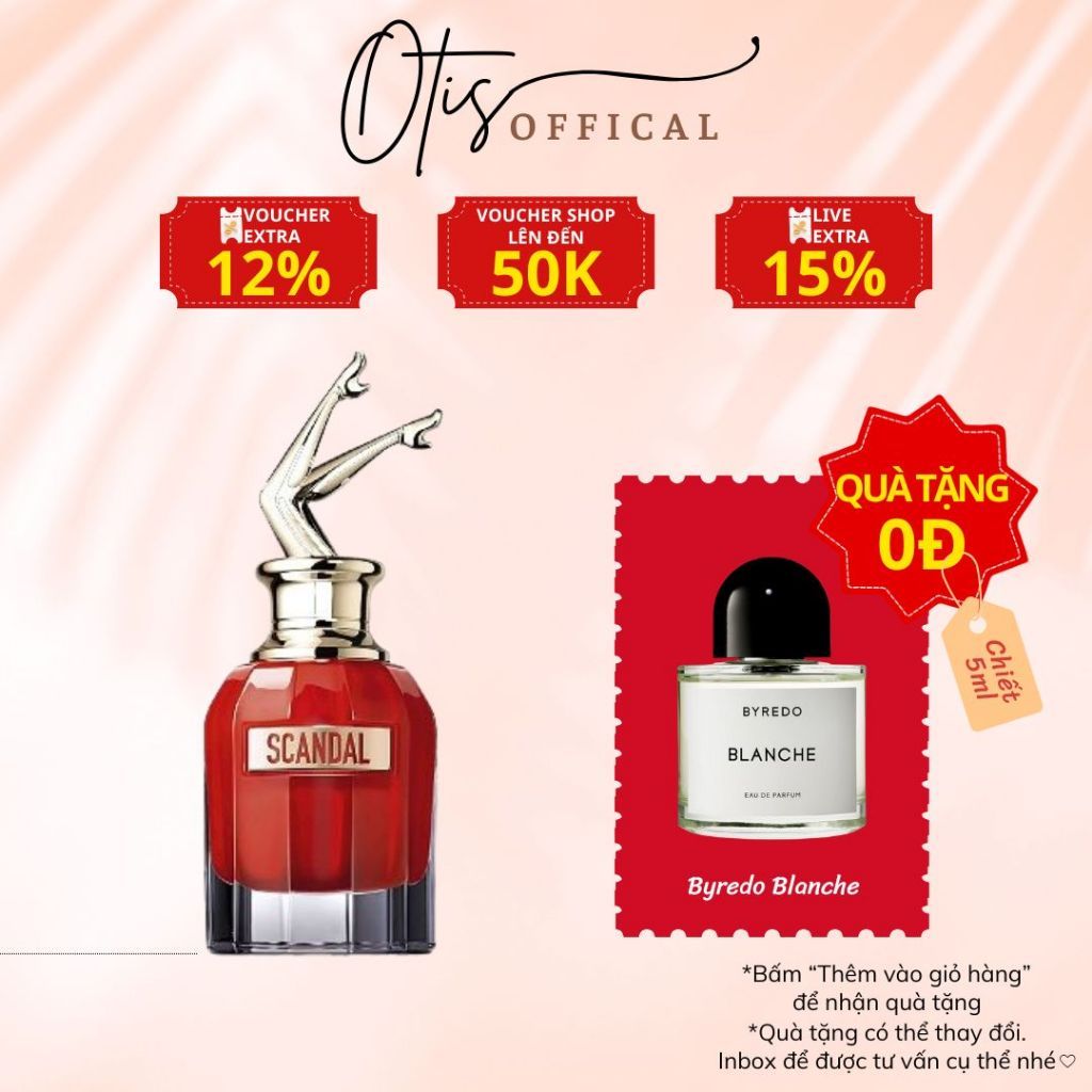 Nước Hoa Chiết 10ml Nữ So Scandal Hương Thơm Quyến rũ, Gợi cảm, Khiêu khích