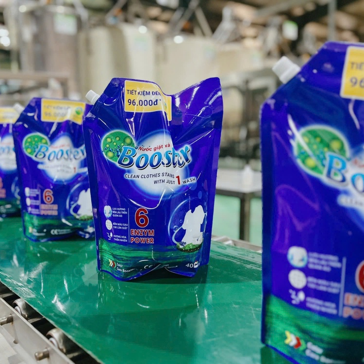 Nước giặt xả bosster hương hoa thiên nhiên túi 3.7Kg