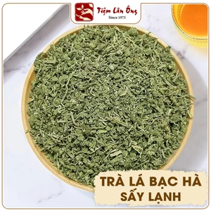 Trà lá bạc hà cuộn sấy lạnh 100g, bạc hà vo viên, trà bạc hà thanh mát, thơm miệng, tốt cho tiêu hóa