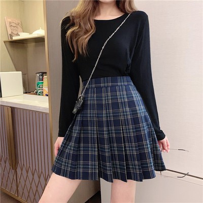 Váy ngắn chữ A kiểu Hàn Quốc có lót trong tránh hớ hênh Váy cosplay quần vợt cho phụ nữ