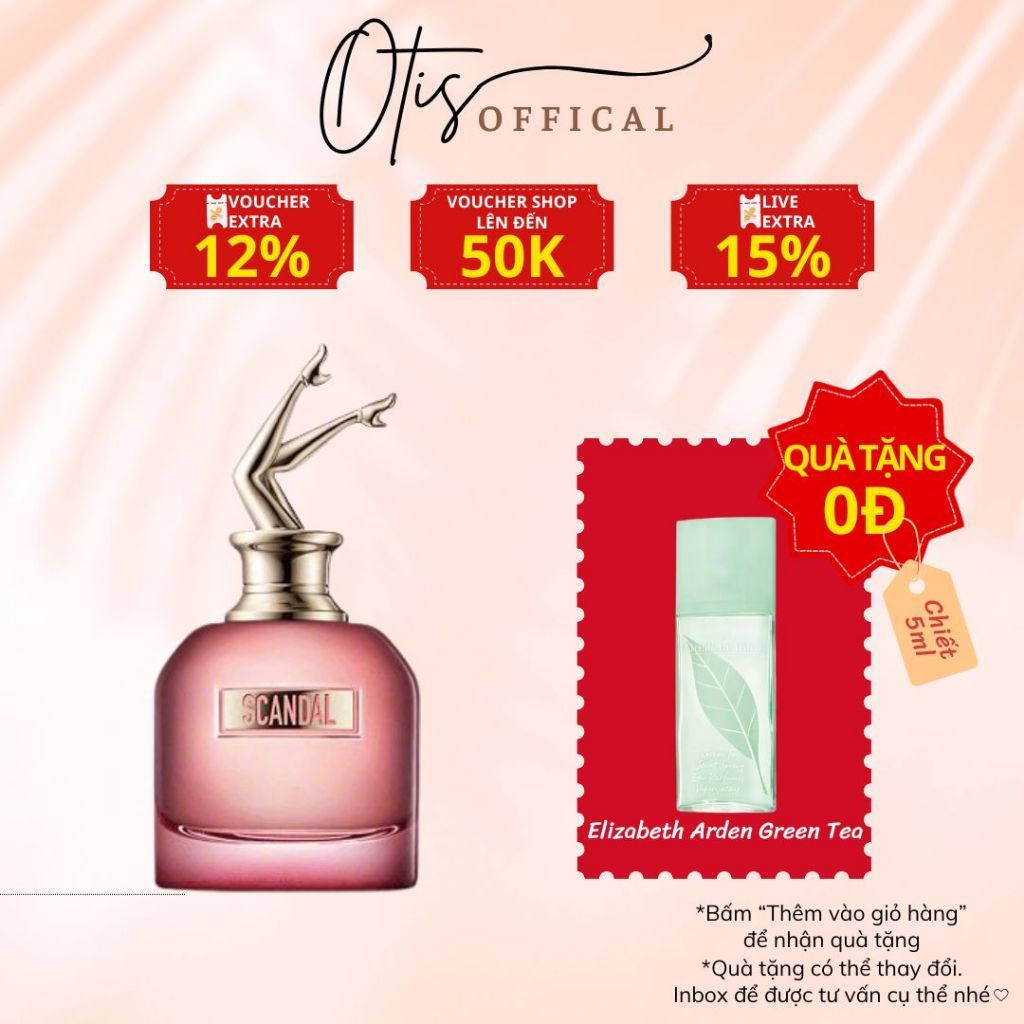 Nước Hoa Chiết 10ml Nữ Jean Paul Gaultier Scandal By Night Hương Thơm Gợi cảm, Sành điệu