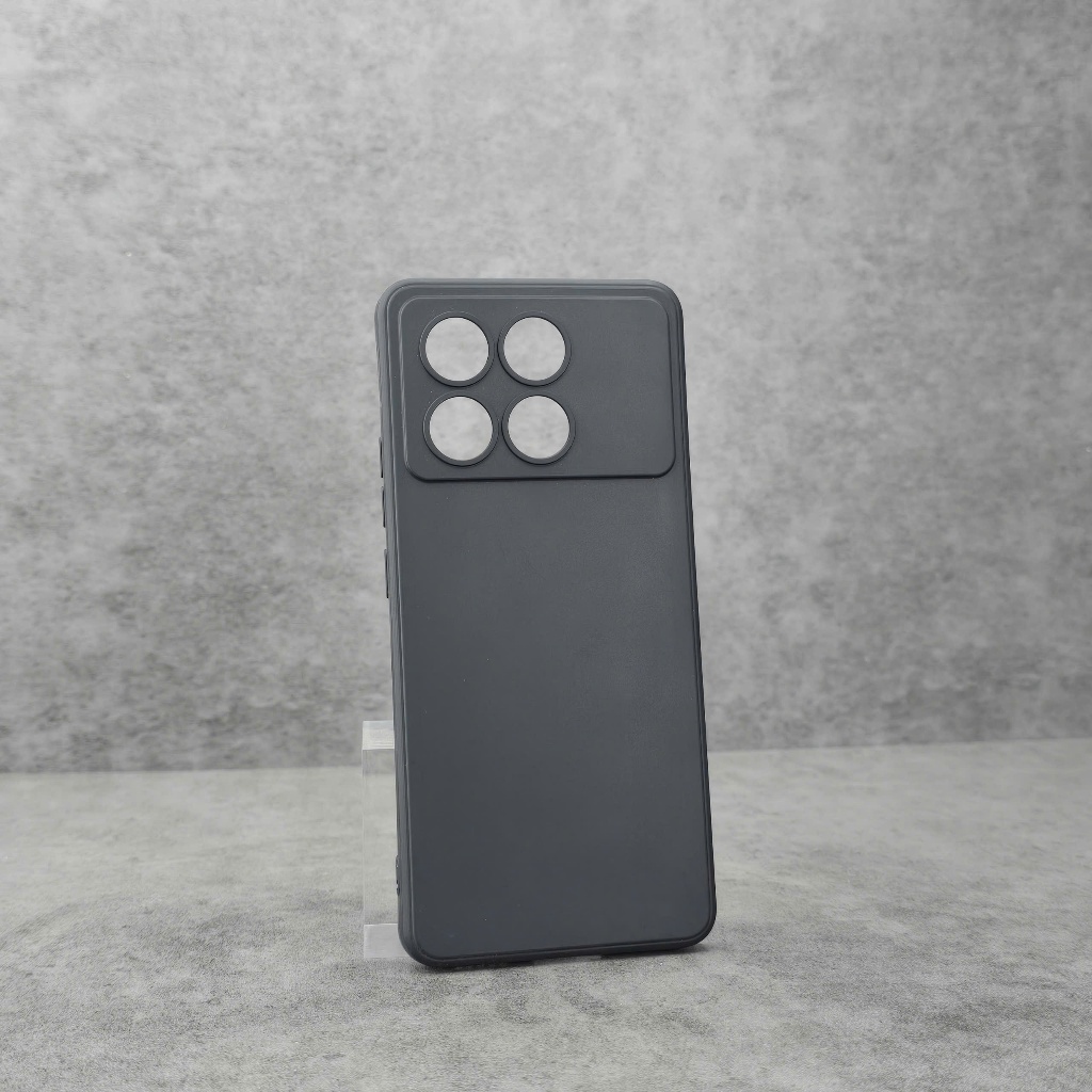 Ốp lưng Poco X6 pro, X6 5G cạnh vuông nhựa tpu đen bảo vệ camera dẻo vỏ bao điện thoại sharkcase