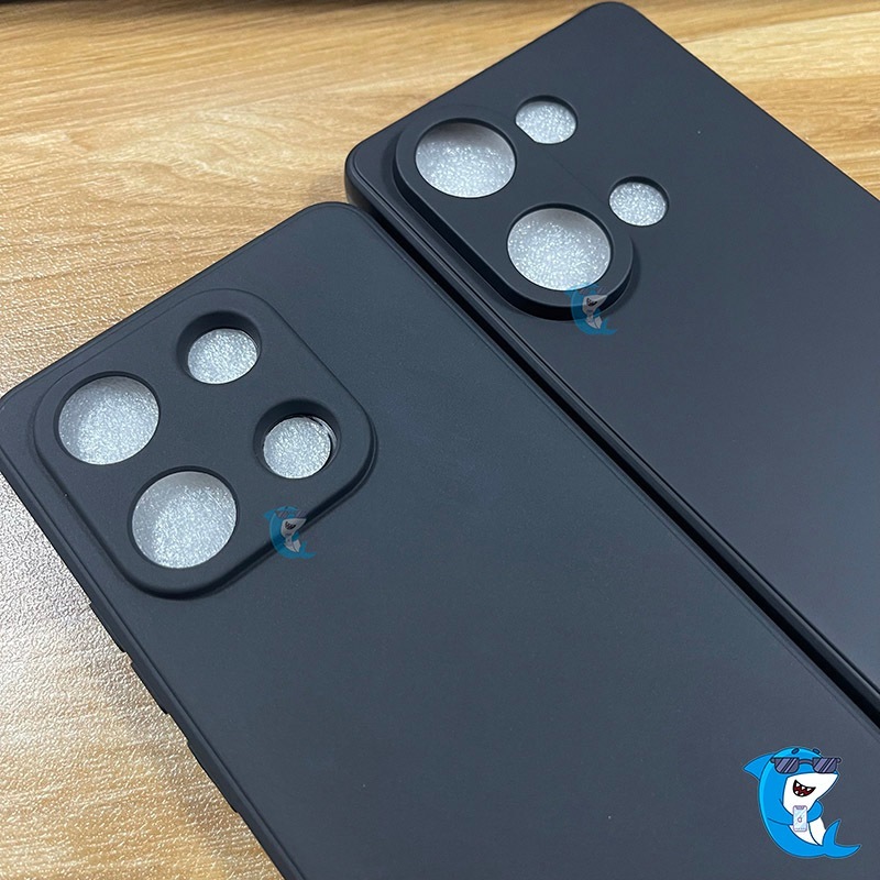 Ốp lưng Poco X6 pro, X6 5G cạnh vuông nhựa tpu đen bảo vệ camera dẻo vỏ bao điện thoại sharkcase