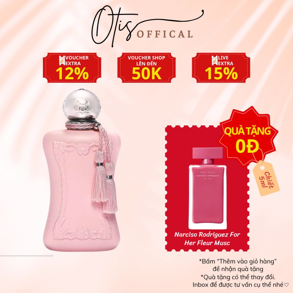Nước Hoa Chiết 10ml Nữ 𝗣𝗮𝗿𝗳𝘂𝗺𝘀 𝗗𝗲 𝗠𝗮𝗿𝗹𝘆 𝗗𝗲𝗹𝗶𝗻𝗮 (Mới) Hương Thơm Ngọt ngào, Sang Trọng, Quyến rũ