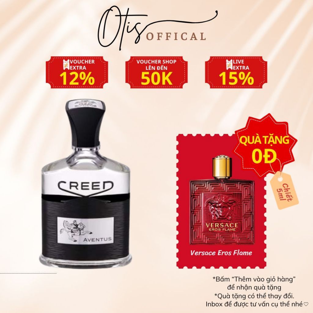 Nước Hoa Chiết 10ml Nam Creed Aventus (Đen) Hương Thơm Quyền lực, Nam tính, Hấp dẫn, Tinh tế