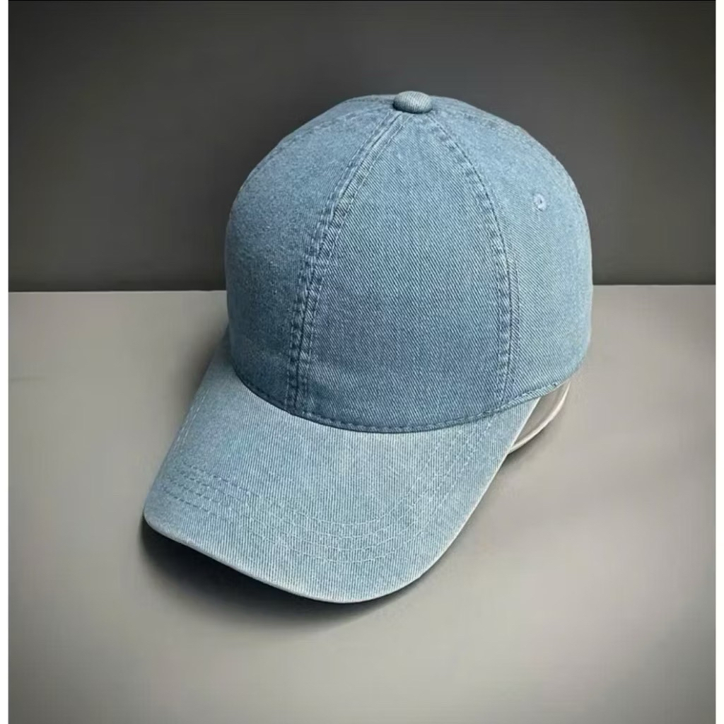 Mũ kết jean trơn cao cấp - Nón lưỡi trai rin bụi bặm hoạ tiết trơn đơn giản mang phối đồ thời trang hàng ngày siêu đẹpo