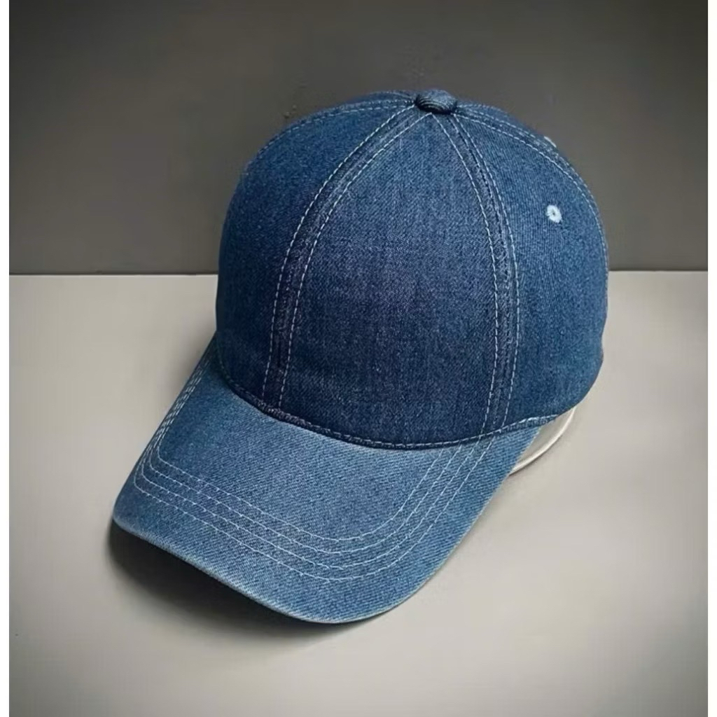 Mũ kết jean trơn cao cấp - Nón lưỡi trai rin bụi bặm hoạ tiết trơn đơn giản mang phối đồ thời trang hàng ngày siêu đẹpo