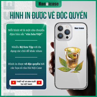 Ốp Lưng Điện Thoại Han icase Chống Sốc, Chống Ố Vàng Hình Nước Vối Cho iPhone 12 13 14 15 16 17