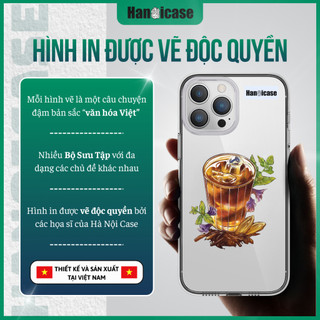 Ốp Lưng Điện Thoại Han icase Cho iPhone 12/13/14/15/16/17 Nhựa PC Cứng Chống Sốc, Ố Vàng Nhân Trần