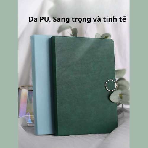 Sổ Bìa Da A5, Sổ Khóa Nam Châm 200 Trang Thiết Kế Sang Trọng, Sổ Ghi Chép Công Việc, Lên Kế Hoạch, Ghi Nhật Ký Hằng Ngày
