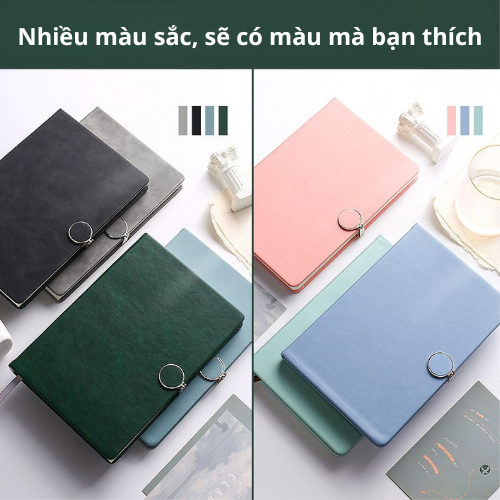 Sổ Bìa Da A5, Sổ Khóa Nam Châm 200 Trang Thiết Kế Sang Trọng, Sổ Ghi Chép Công Việc, Lên Kế Hoạch, Ghi Nhật Ký Hằng Ngày