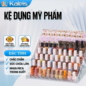 Kaleis Hộp Kệ Đựng Mỹ Phẩm Acrylic Trong Suốt Đa Tầng Sắp Xếp Son Môi, Phấn Mắt, Cọ & Dụng Cụ Trang Điểm, Sơn Móng Tay