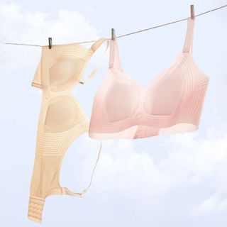 Combo 2 Áo Ngực Nữ Su Không Gọng Đệm Mỏng Nhẹ Nâng Tự Nhiên, Áo Lót Mềm Thoáng Khí Chống Hằn King Shop A-02