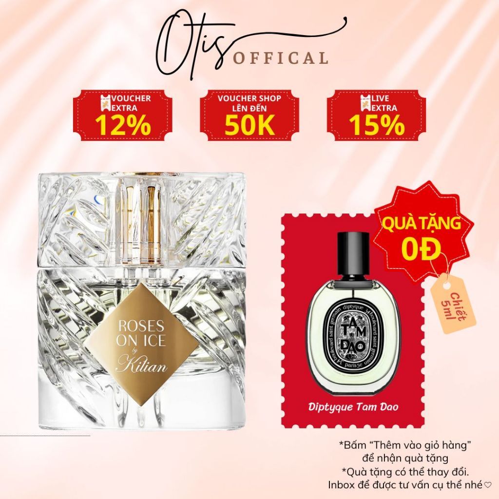 Nước Hoa Chiết 10ml Unisex Kilian Roses On Ice By Kilian Hương Thơm Thanh lịch, Nổi bật, Sang trọng