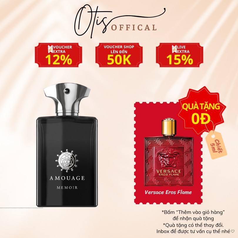 Nước Hoa Chiết 10ml Nam Amouage Memoir Man Hương Thơm Hiện đại, Lịch lãm, Thu hút