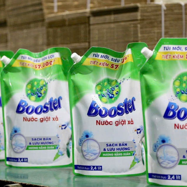 Combo 2 túi nước giặt xả Bosster túi 3,2kg - 3,7kg FREE SHIP [HÀNG CHÍNH HÃNG]