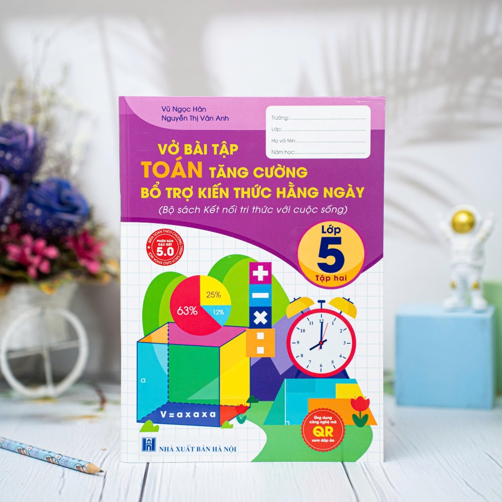 Sách-Vở Bài Tập Toán Tăng Cường Lớp 5 Tập 2-HAn Phúc
