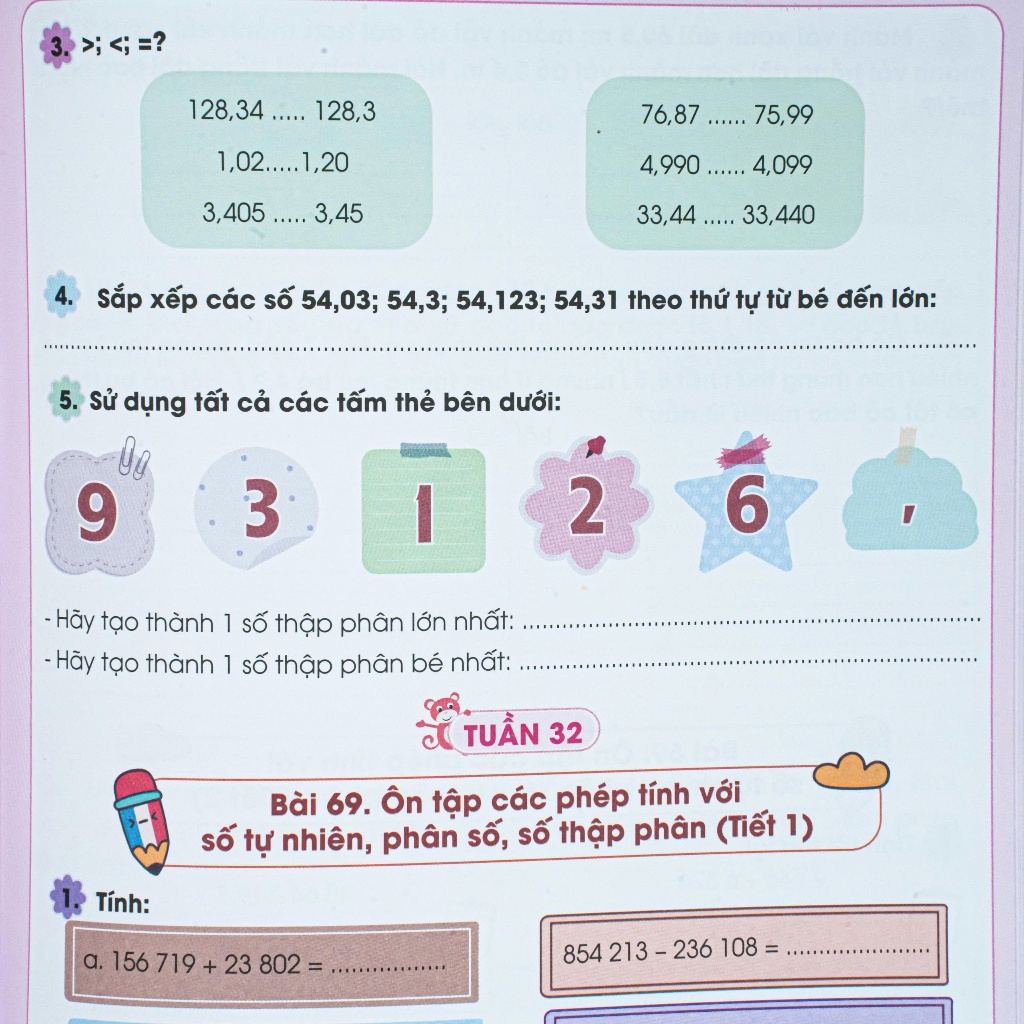 Sách-Vở Bài Tập Toán Tăng Cường Lớp 5 Tập 2-HAn Phúc