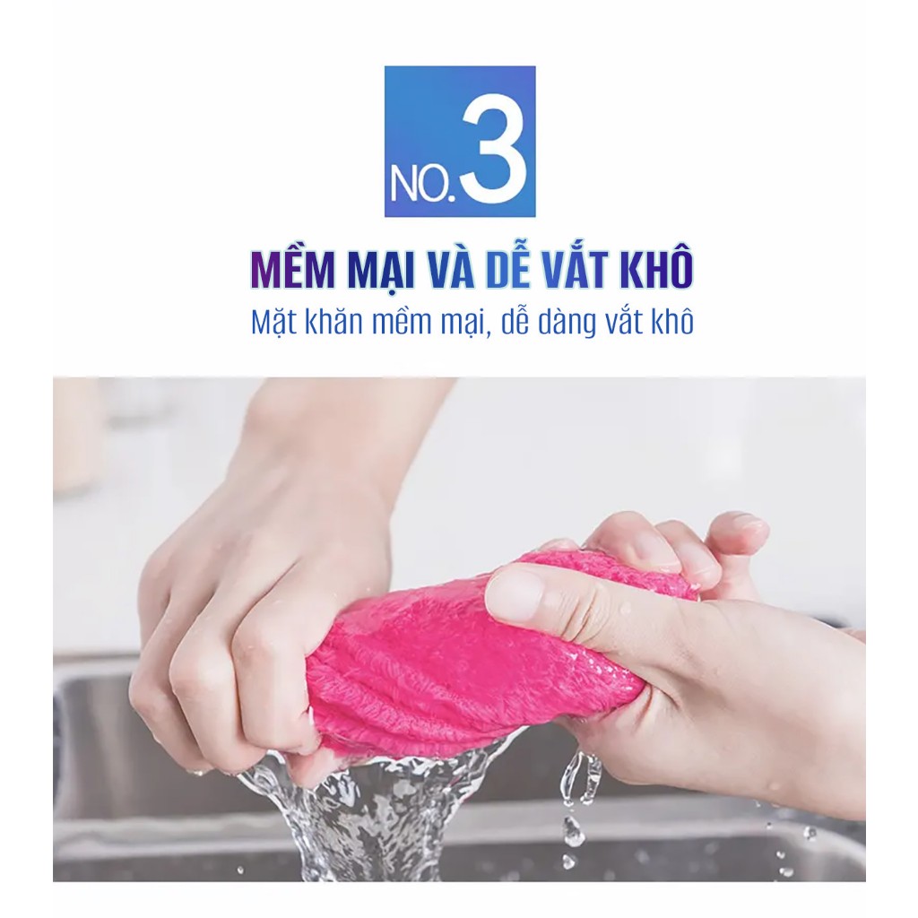 [Võ Hà Linh x MyJae] COMBO 3 Khăn lau siêu thấm siêu hút nước  MyJae (3 màu/bịch)
