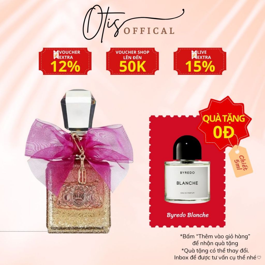 Nước Hoa Chiết 10ml Nữ Juicy Couture Viva La Juicy Rose Hương Thơm Nữ tính, Lãng mạn, Vui tươi