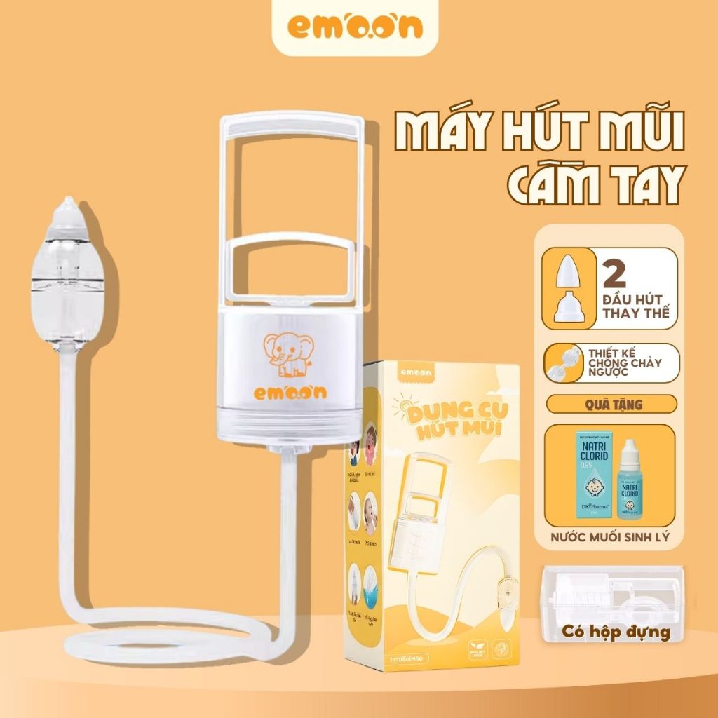 [CÓ HỎA TỐC] Dụng cụ hút mũi cho bé Emoon dễ dàng sử dụng, không gây tiếng ồn