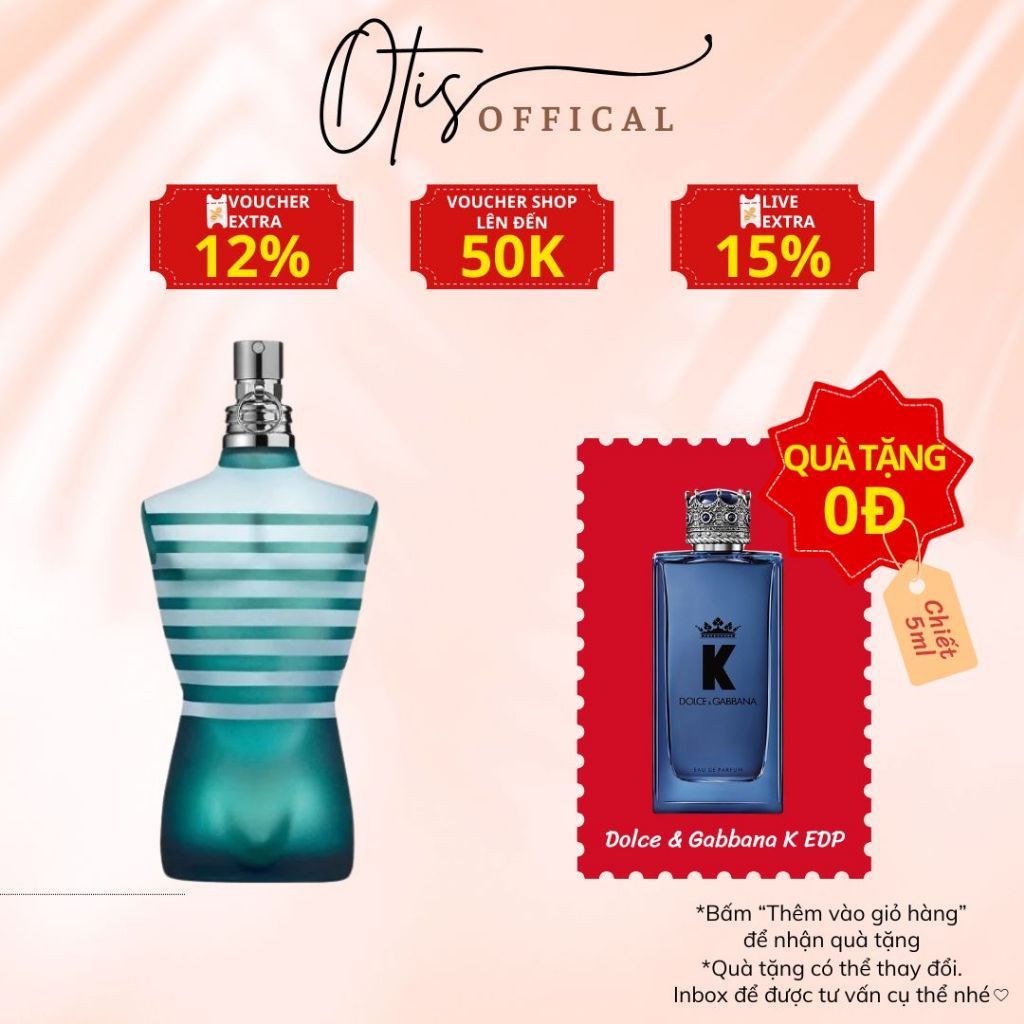 Nước Hoa Chiết 10ml Nam Jean Paul Gaultier Le Male EDT Hương Thơm Sexy, Gợi cảm, Cuốn hút