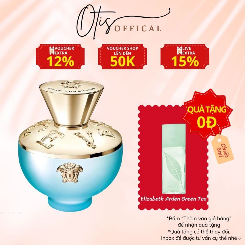 Nước Hoa Chiết 10ml Nữ Versace Pour Femme Dylan Turquoise Hương Thơm Nữ tính, Thanh lịch, Tinh tế