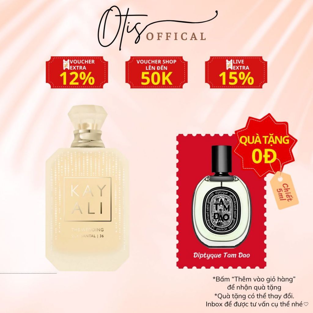 Nước Hoa Chiết 10ml Unisex Kayali The Wedding Silk Santal 36 Hương Thơm Sang trọng, Tinh tế